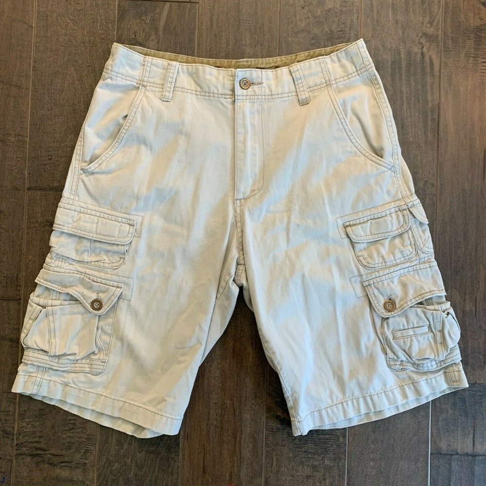 IRON‎ Co Cargo Shorts Relaxed Longer Length Thick